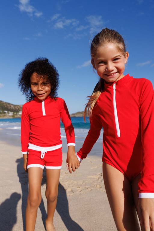 Palombaggia one piece Red UPF 50+