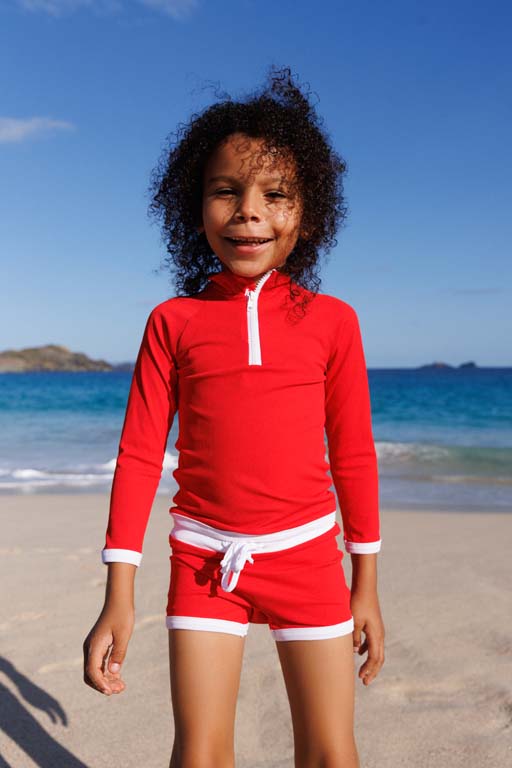 Saline Rashguard Red UPF 50+