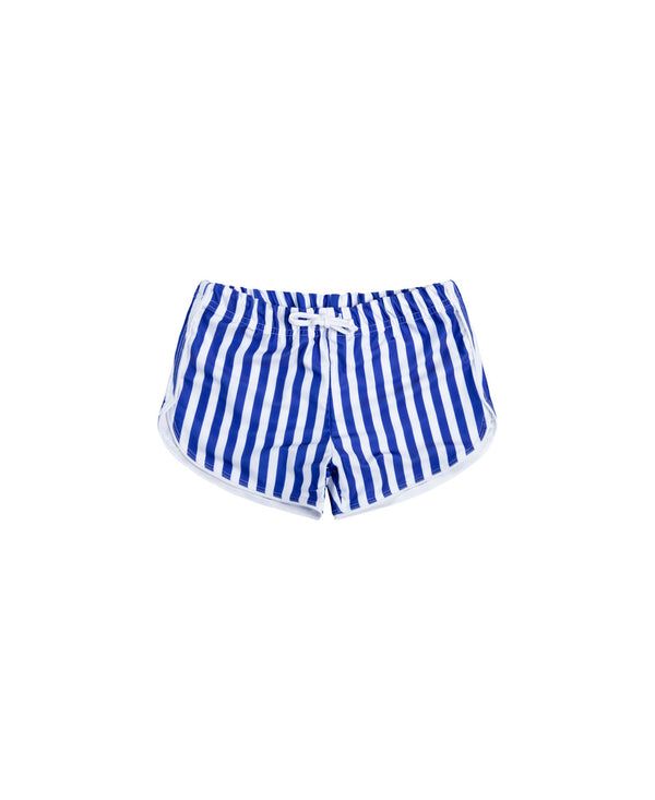 short de bains anti-uv UPF50+ rayures bleu
