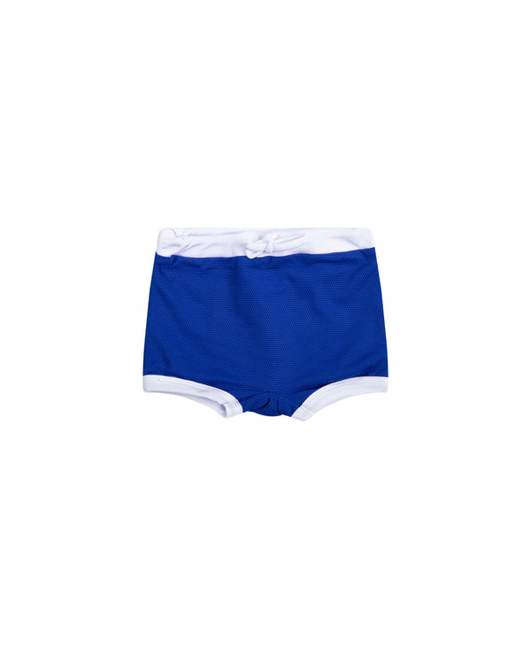 maillot de bain boxer anti-uv bleu