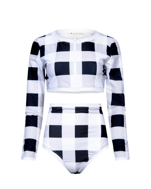 High waist bottom Giulia Gingham UPF 50+