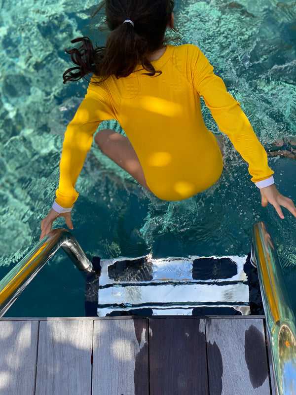 Palombaggia one piece Yellow UPF 50+