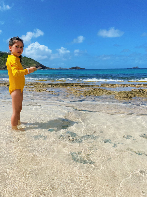 Palombaggia one piece Yellow UPF 50+