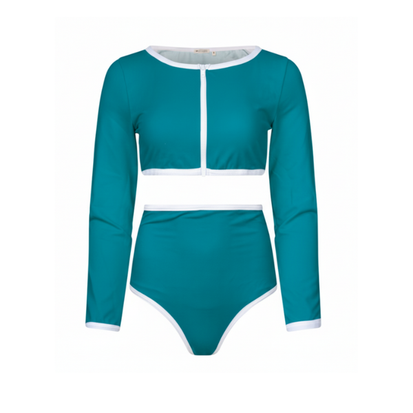 Crop top manches longues Greenlake, indice de protection solaire UPF 50+