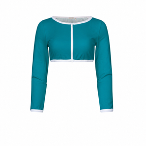 Crop top manches longues Greenlake, indice de protection solaire UPF 50+
