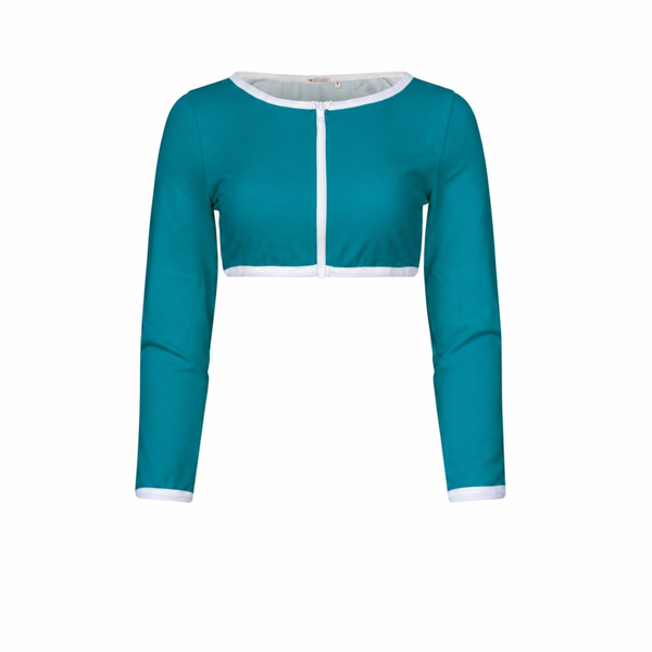 Long sleeve crop top Giulia Greenlake UPF 50+