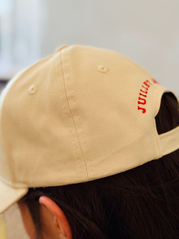 Kids Cotton Baseball Cap  Beige | Stay Sun Safe