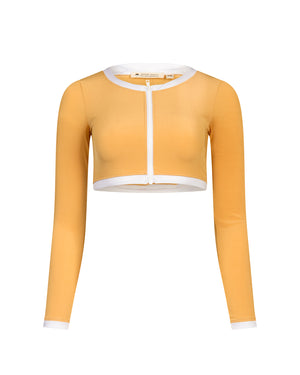 Long sleeve crop top Giulia Sand UPF 50+