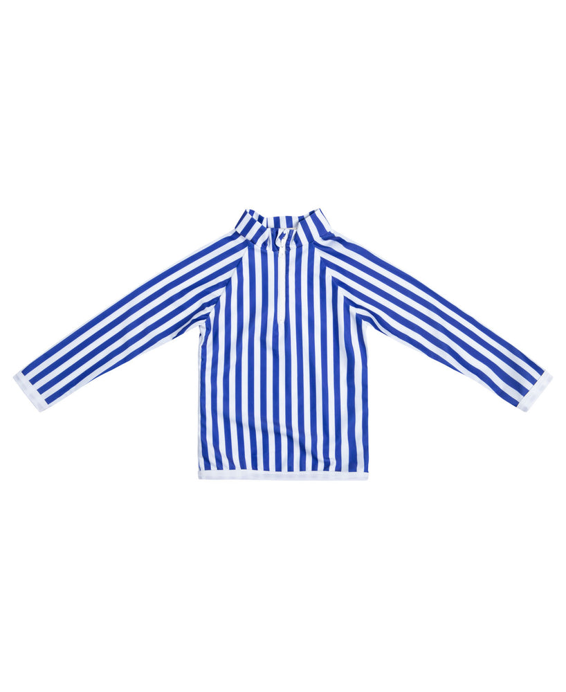 Saline Rashguard Blue/White stripe UPF 50+