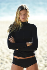 Coco - Long sleeve zip front  Rash guard UPF 50 +