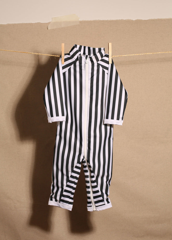 
            
                Load image into Gallery viewer, ful leg body suit upf 50+ uv proof sun safe swimwear black an white
            
        