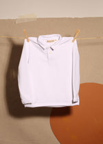Pampelonne Long sleeve Polo White UPF 50+